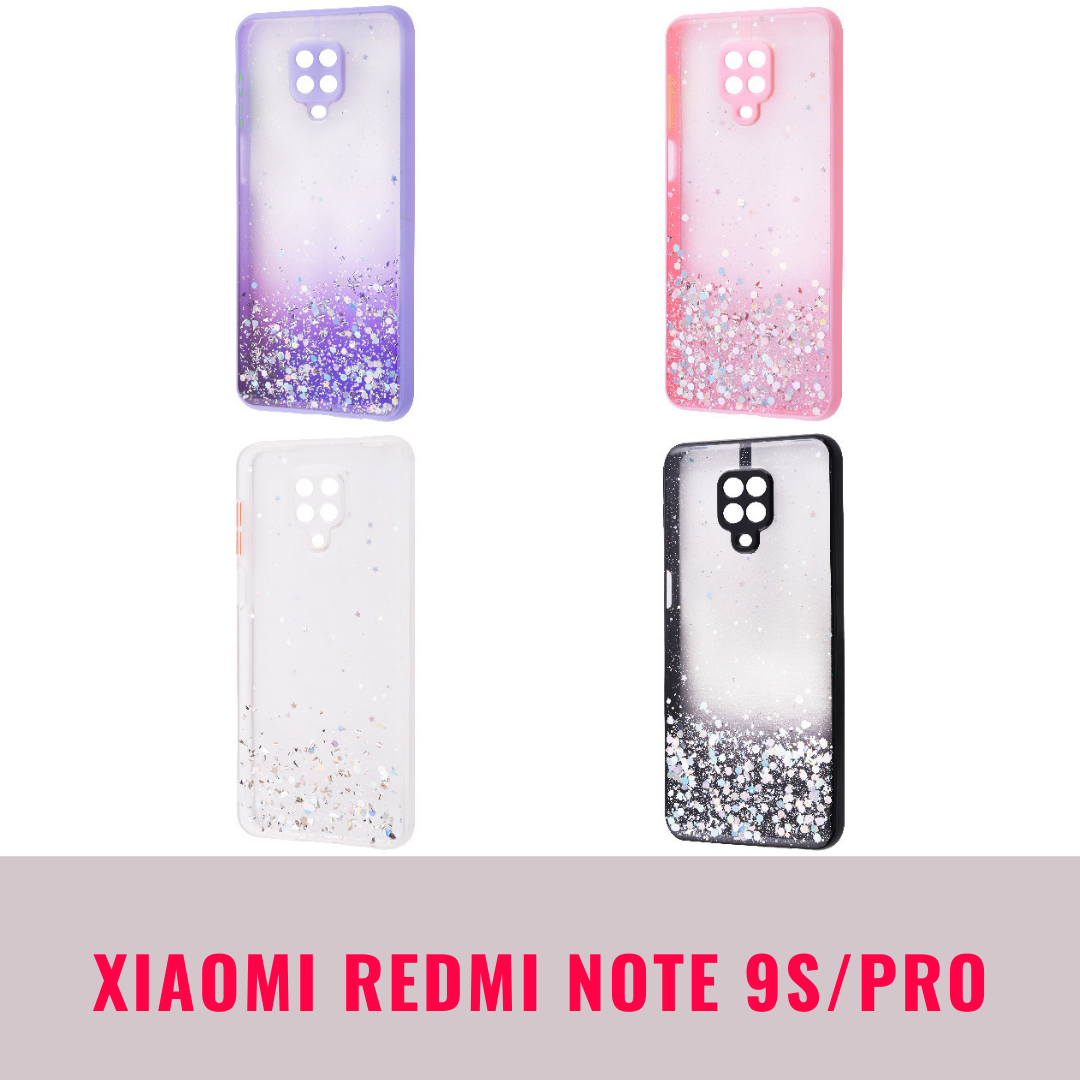 WAVE Sparkles Case (TPU) Xiaomi Redmi Note 9S/Note 9 Pro